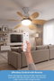 Sinbo Ventilador de Techo SF-7708-B Color Madera